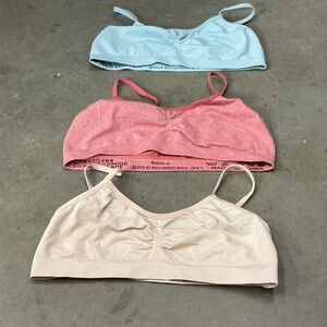 C9 by Champion Kids' Bra Set - Sky Blue, Coral, Beige